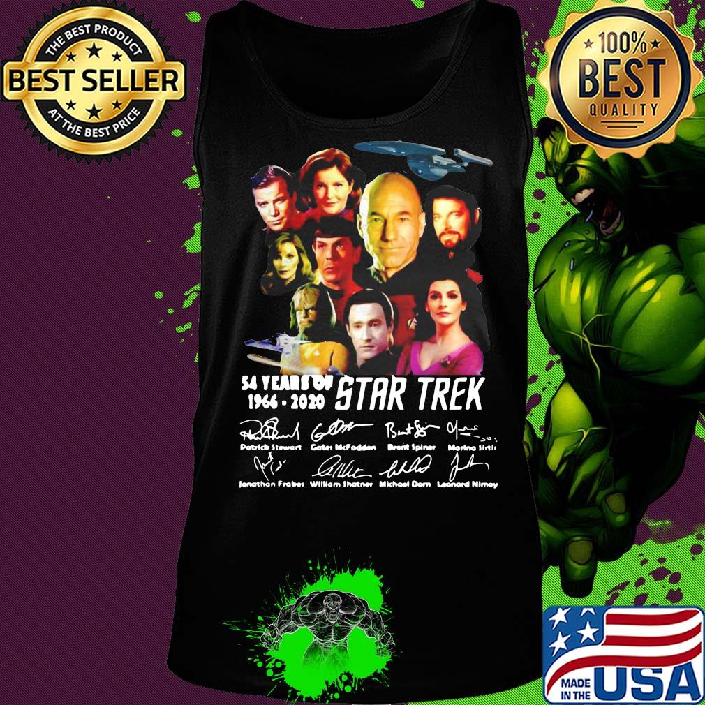54 years of Star Trek 1966 2020 signature s Tank top 54 years of Star Trek 1966 2020 signature s Tank top