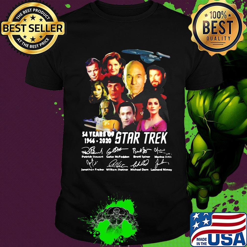 54 years of Star Trek 1966 2020 signature shirt