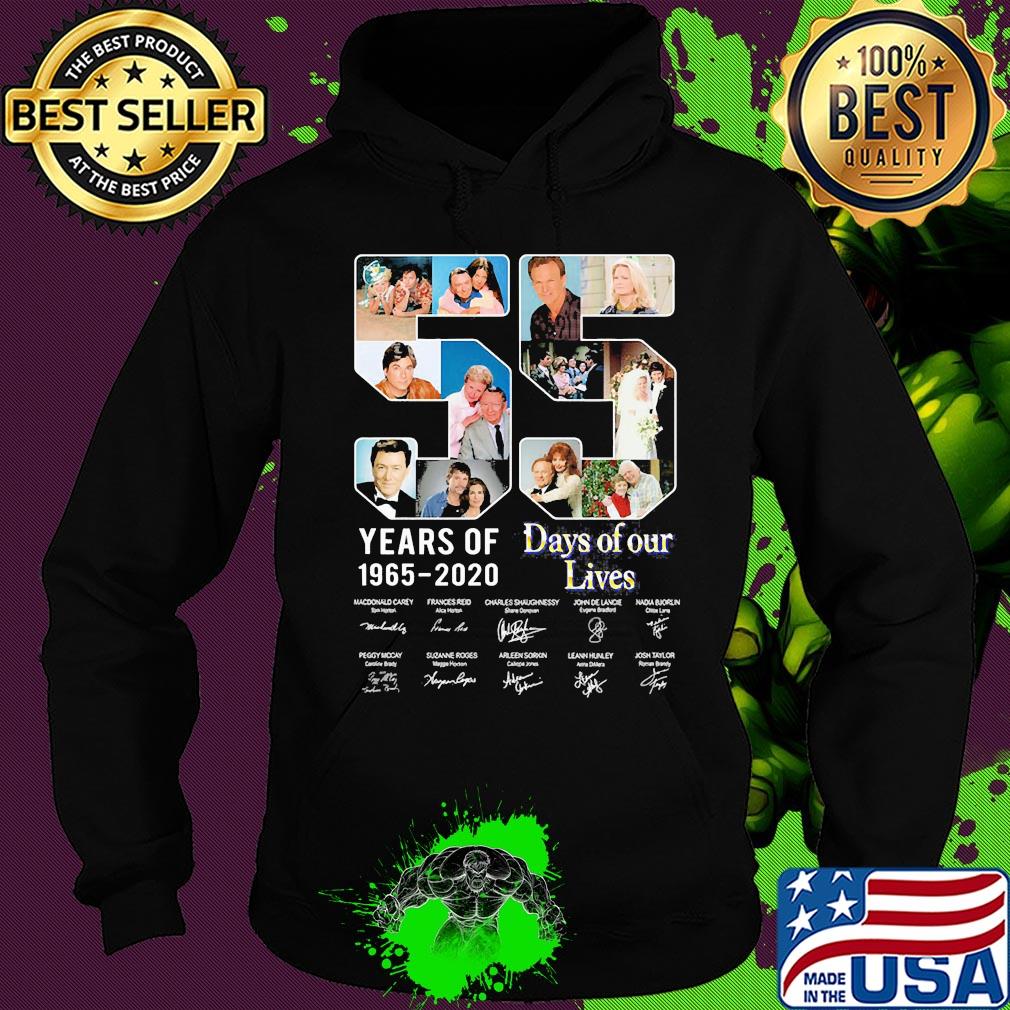 55 years of 1965 2020 days of our lives thank you for the memories signatures s Hoodie 55 years of 1965 2020 days of our lives thank you for the memories signatures s Hoodie