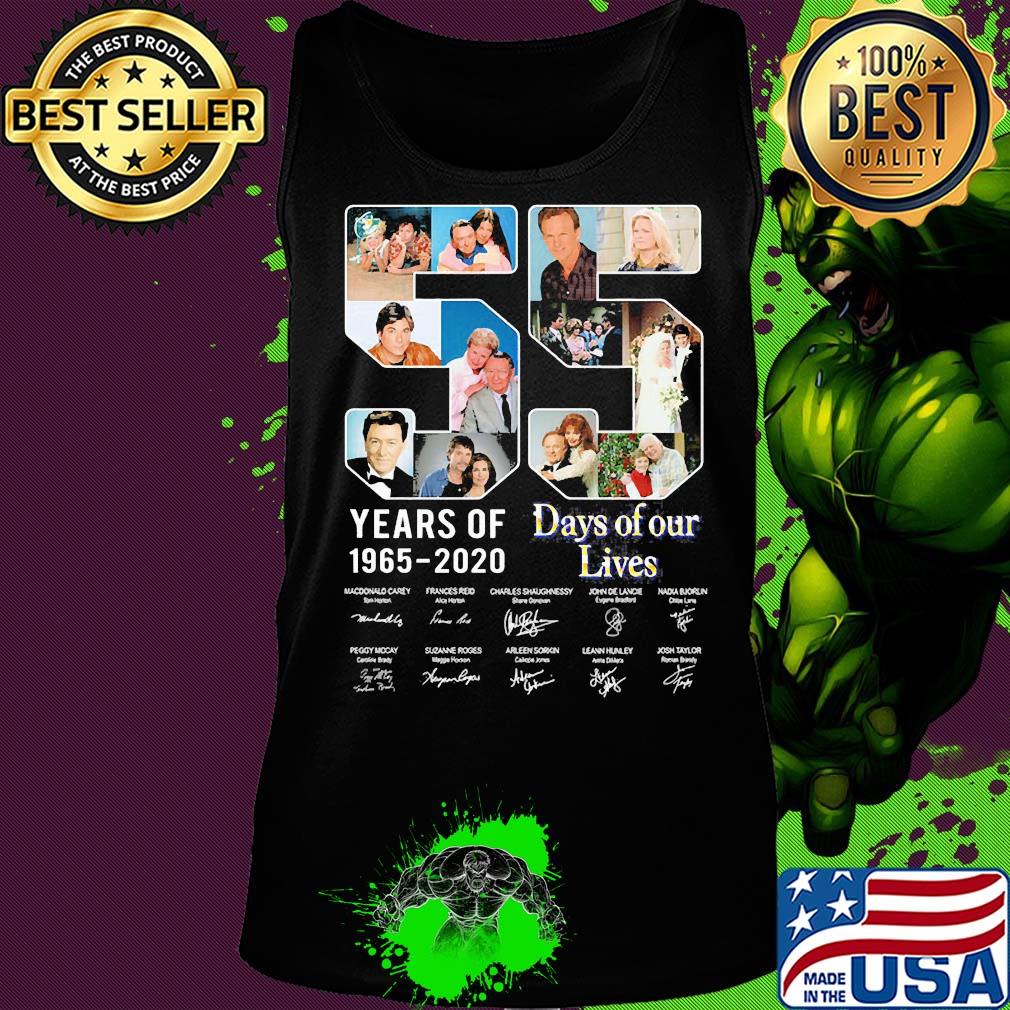 55 years of 1965 2020 days of our lives thank you for the memories signatures s Tank top 55 years of 1965 2020 days of our lives thank you for the memories signatures s Tank top