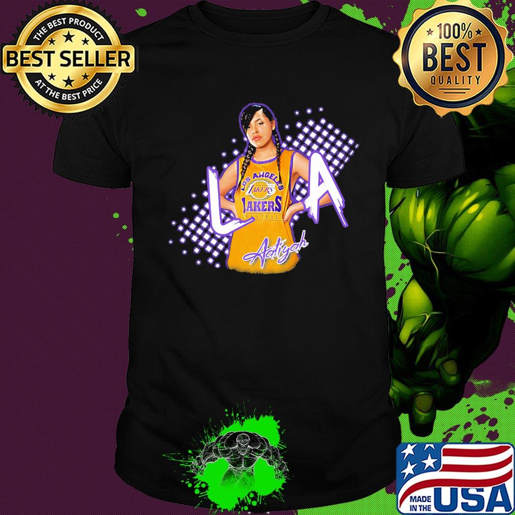 Aaliyah los angeles lakers basketball shirt