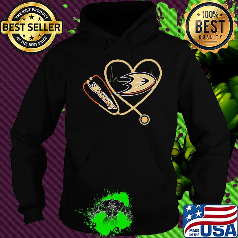 Anaheim ducks hockey stethoscope heart s Hoodie Anaheim ducks hockey stethoscope heart s Hoodie