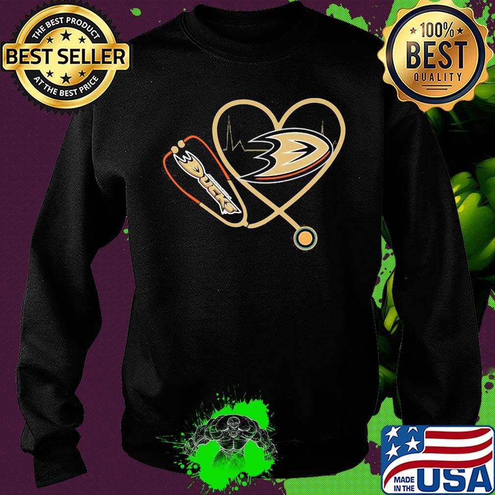 Anaheim ducks hockey stethoscope heart s Sweater Anaheim ducks hockey stethoscope heart s Sweater