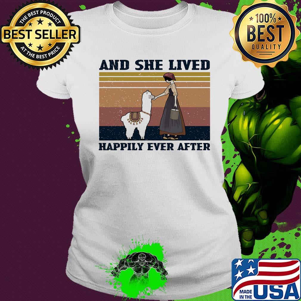 And she lives happily ever after vintage s Ladies tee And she lives happily ever after vintage s Ladies tee