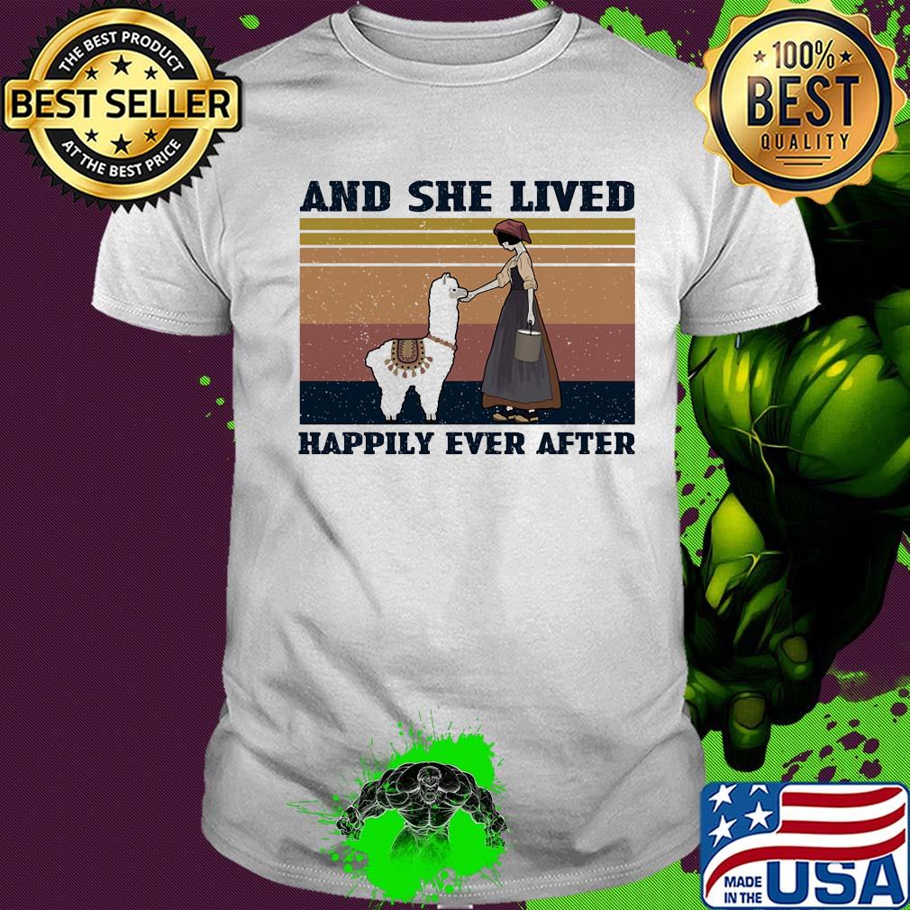 And she lives happily ever after vintage shirt And she lives happily ever after vintage shirt