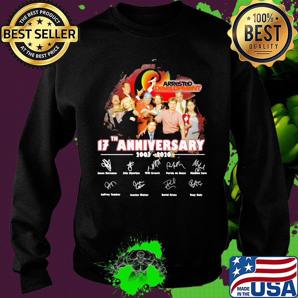 Arrested development 17th anniversary 2003 2020 signatures s Sweater Arrested development 17th anniversary 2003 2020 signatures s Sweater