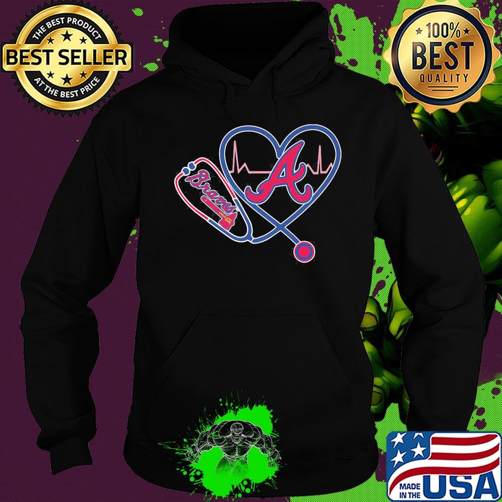 Atlanta Braves Nurse heart s Hoodie Atlanta Braves Nurse heart s Hoodie