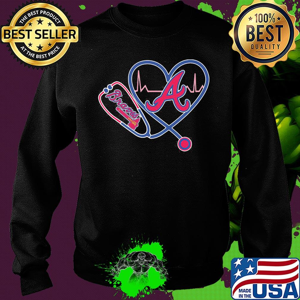 Atlanta Braves Nurse heart s Sweater Atlanta Braves Nurse heart s Sweater