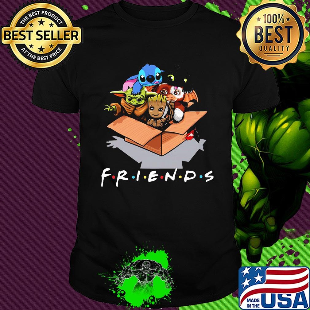 Baby groot baby stitch and baby toothless baby yoda baby gizmo friends shirt