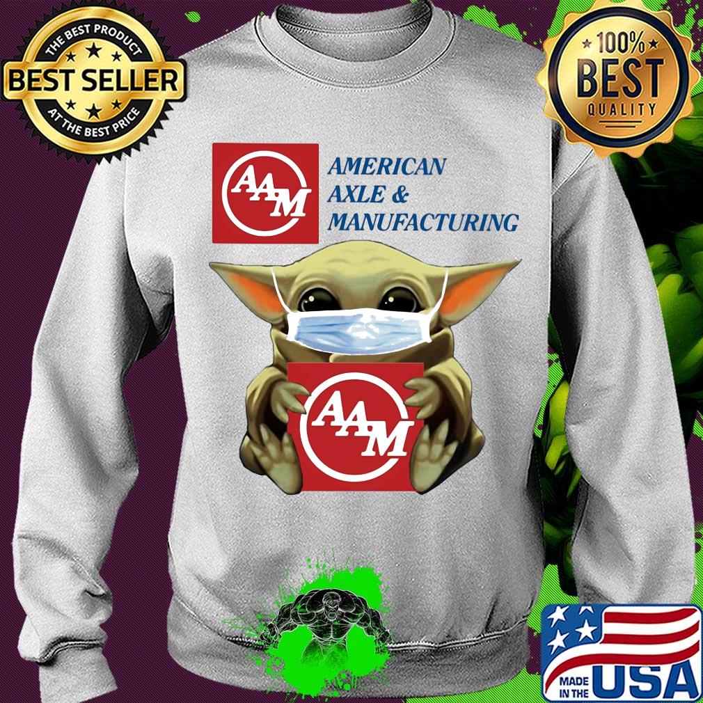 Baby Yoda face mask hug American Axle and Manufacturing s Sweater Baby Yoda face mask hug American Axle and Manufacturing s Sweater
