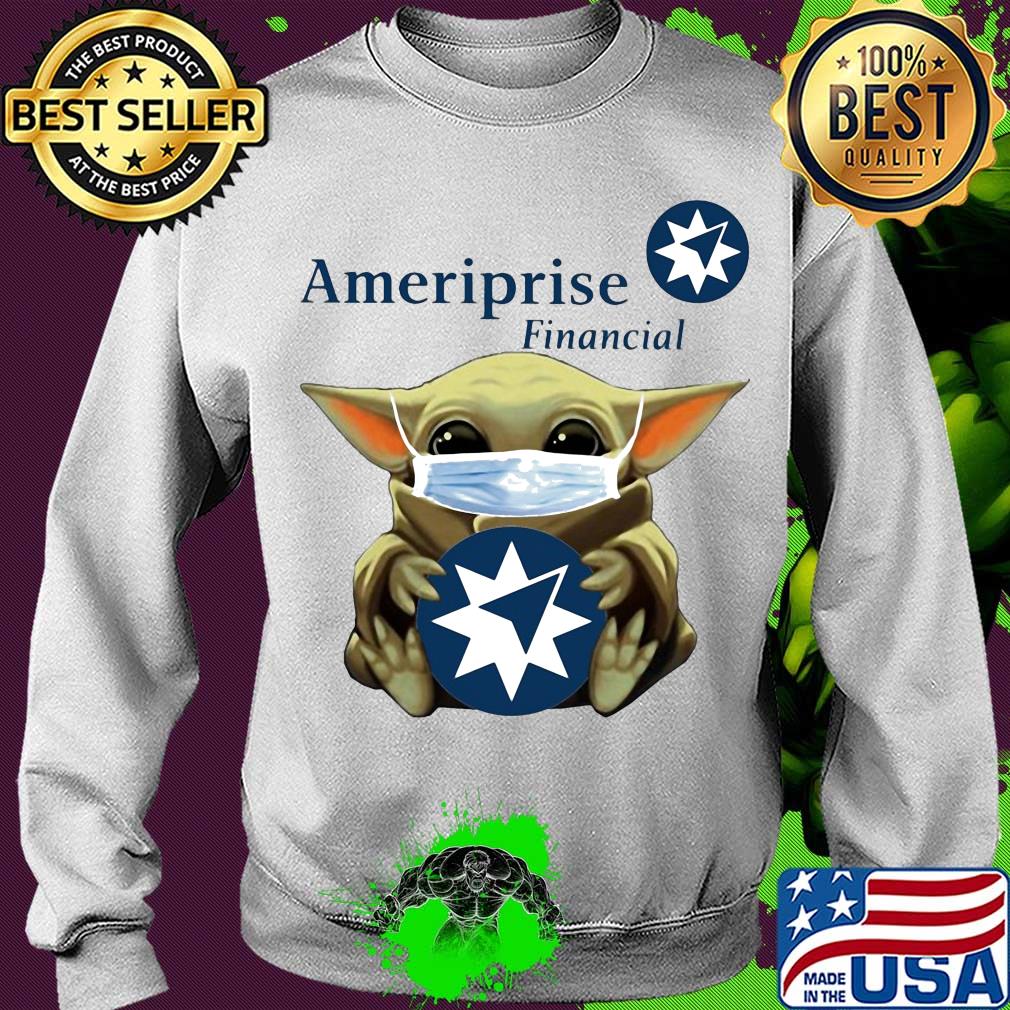 Baby Yoda face mask hug Ameriprise Financial s Sweater Baby Yoda face mask hug Ameriprise Financial s Sweater