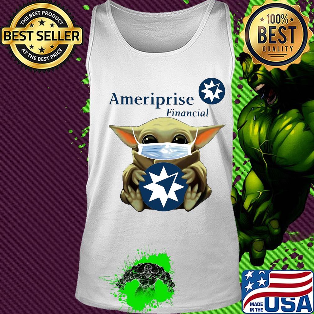 Baby Yoda face mask hug Ameriprise Financial s Tank top Baby Yoda face mask hug Ameriprise Financial s Tank top