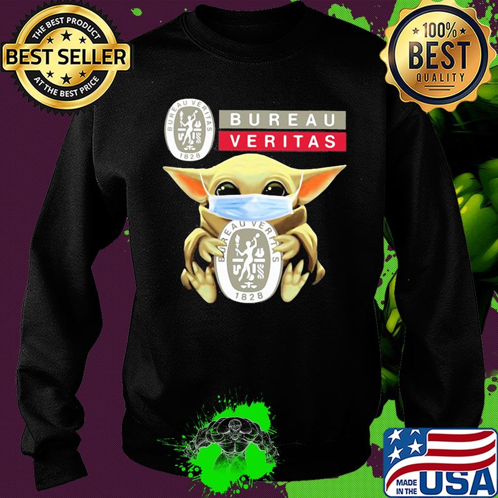 Baby Yoda hug Bureau Veritas mask s Sweater Baby Yoda hug Bureau Veritas mask s Sweater