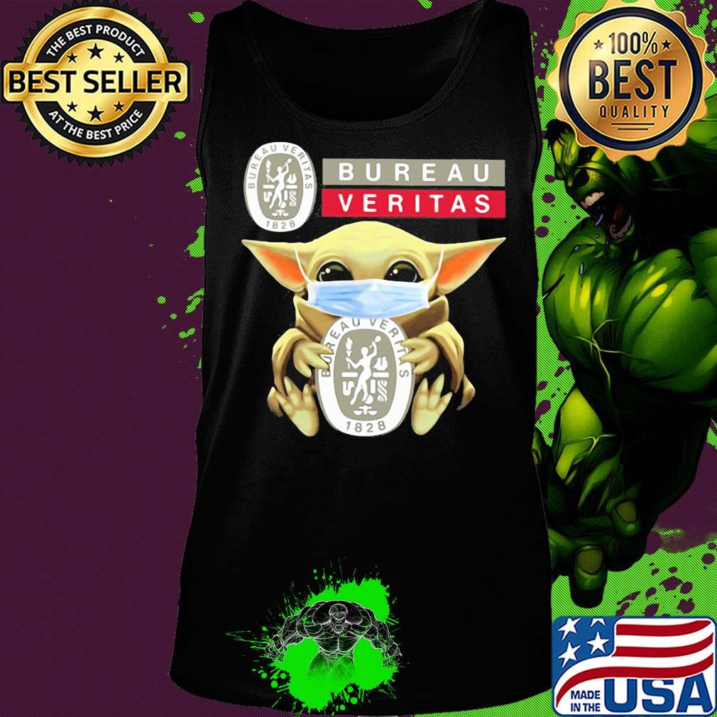 Baby Yoda hug Bureau Veritas mask s Tank top Baby Yoda hug Bureau Veritas mask s Tank top