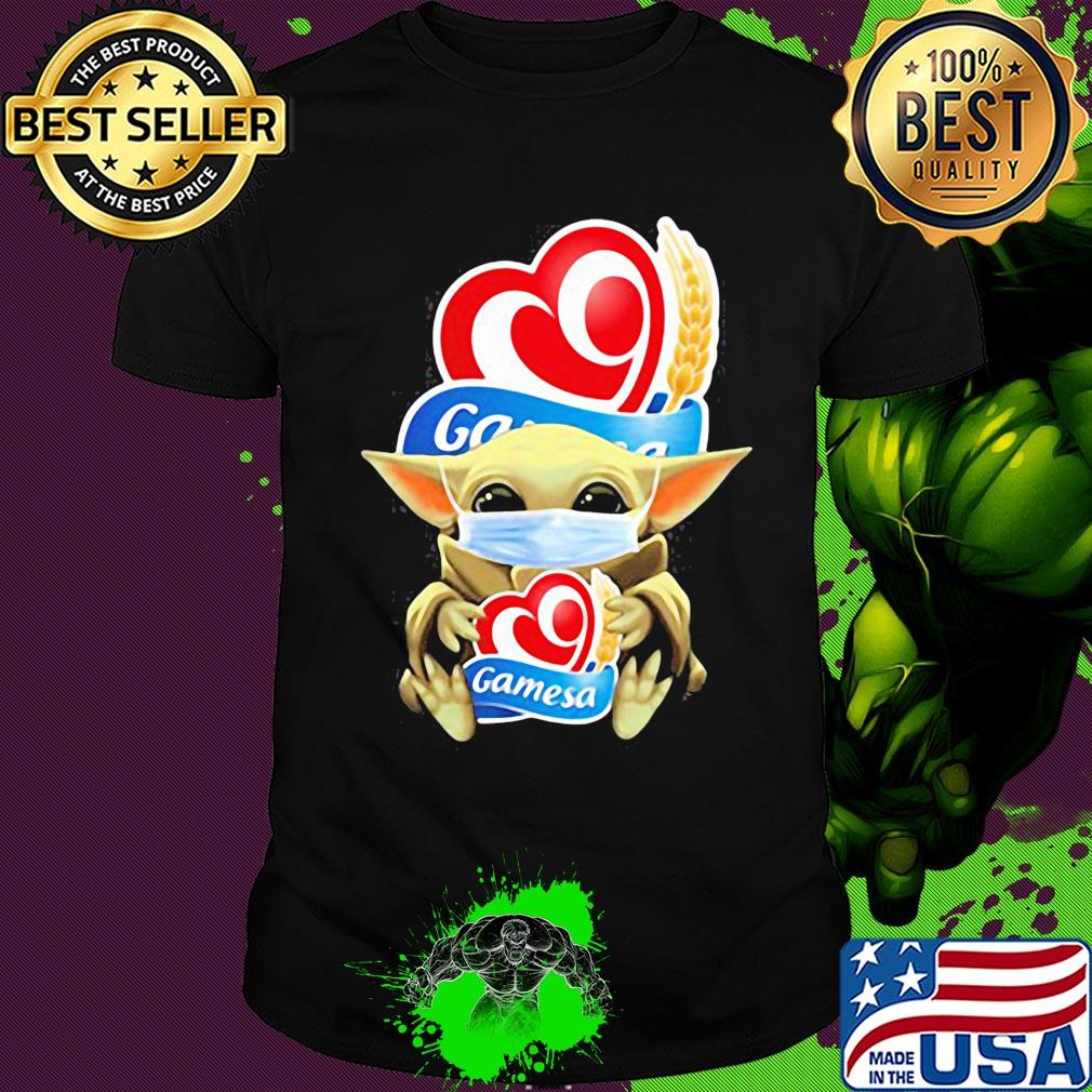Baby Yoda hug Gamesa mask shirt