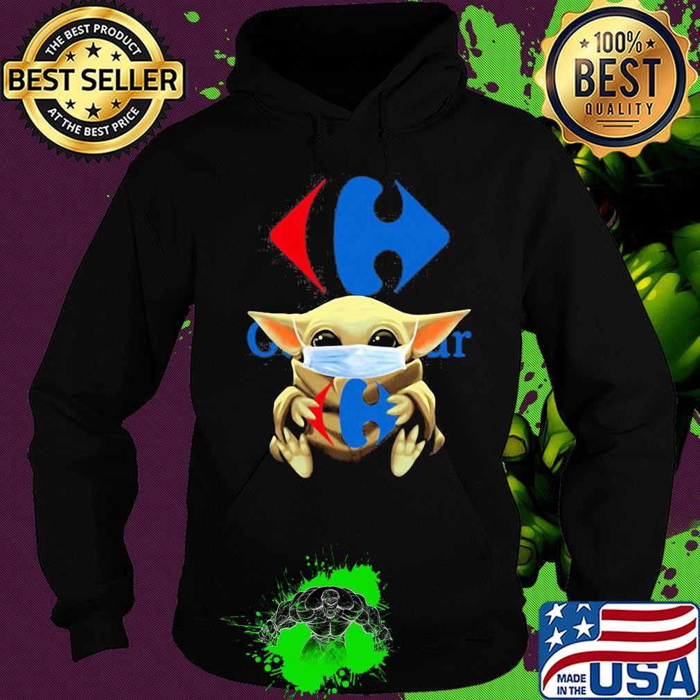 Baby Yoda hug Viajes Carrefour mask s Hoodie Baby Yoda hug Viajes Carrefour mask s Hoodie