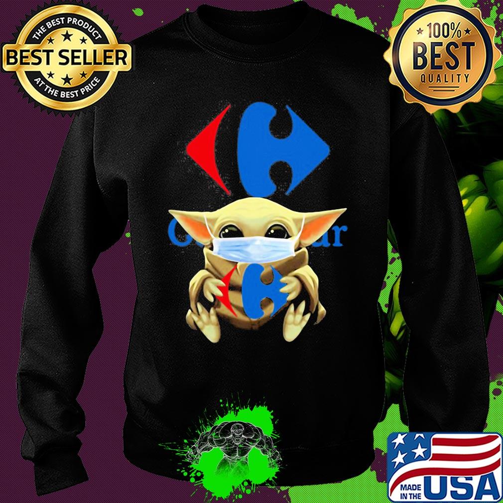 Baby Yoda hug Viajes Carrefour mask s Sweater Baby Yoda hug Viajes Carrefour mask s Sweater