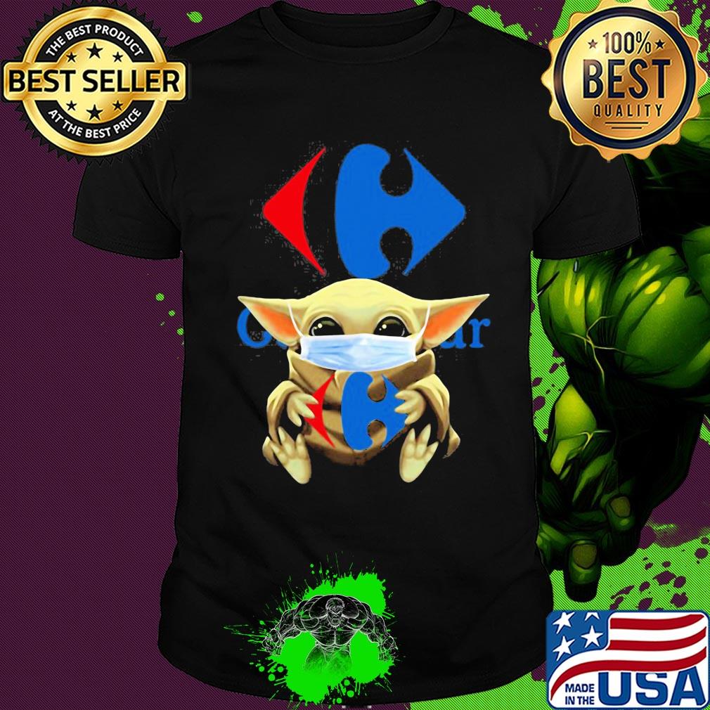Baby Yoda hug Viajes Carrefour mask shirt Baby Yoda hug Viajes Carrefour mask shirt