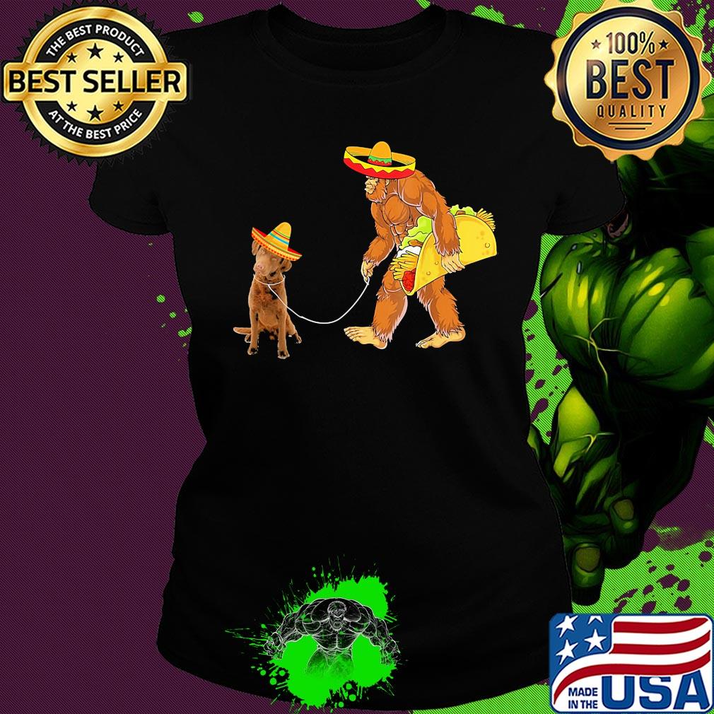Bigfoot taco chesapeake bay retriever dog s Ladies tee Bigfoot taco chesapeake bay retriever dog s Ladies tee