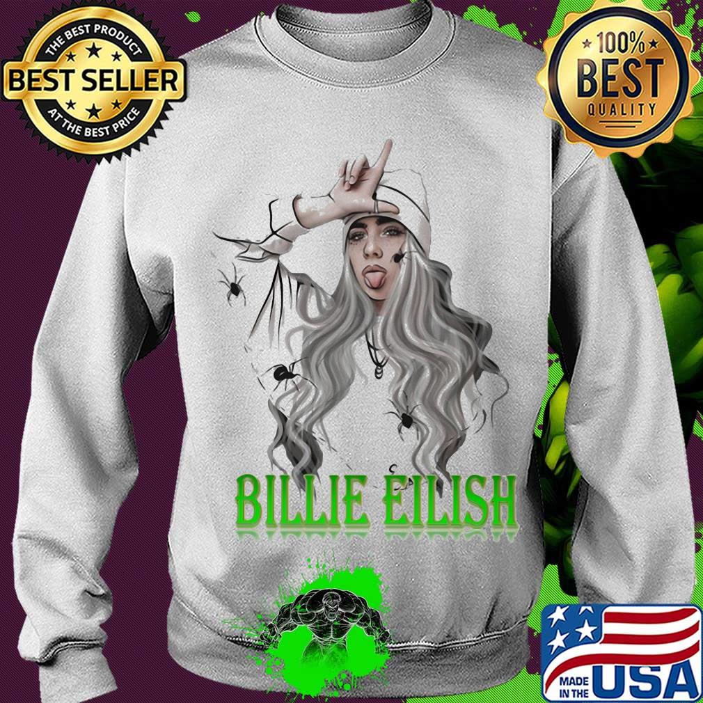 Billie eilish tarantula mouth art s Sweater Billie eilish tarantula mouth art s Sweater
