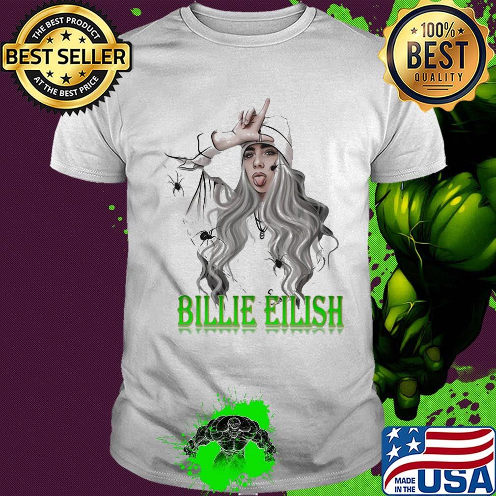Billie eilish tarantula mouth art shirt