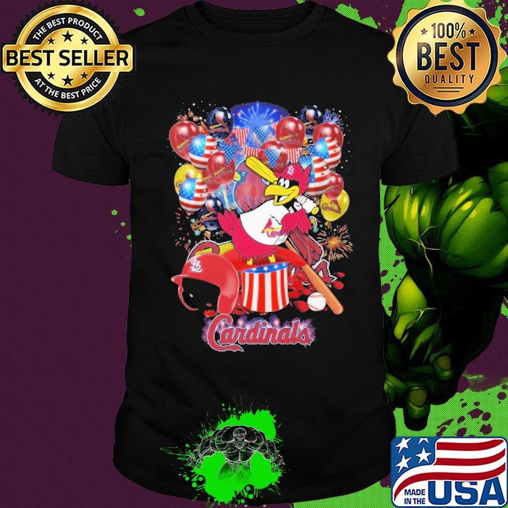 Bird st. Louis cardinals happy independence day mask soap firework balloon american flag shirt