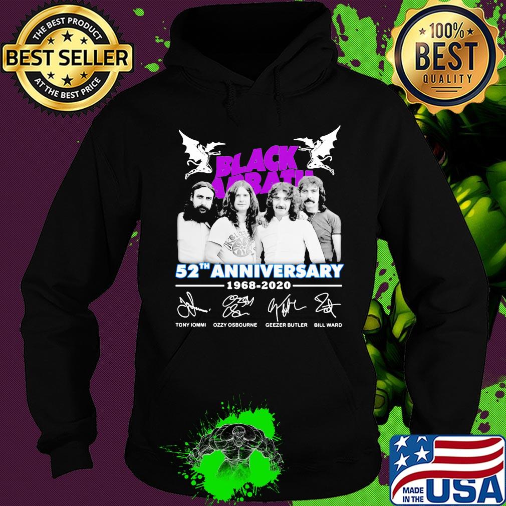 Black Sabbath 52th anniversary 1968 2020 signature s Hoodie Black Sabbath 52th anniversary 1968 2020 signature s Hoodie
