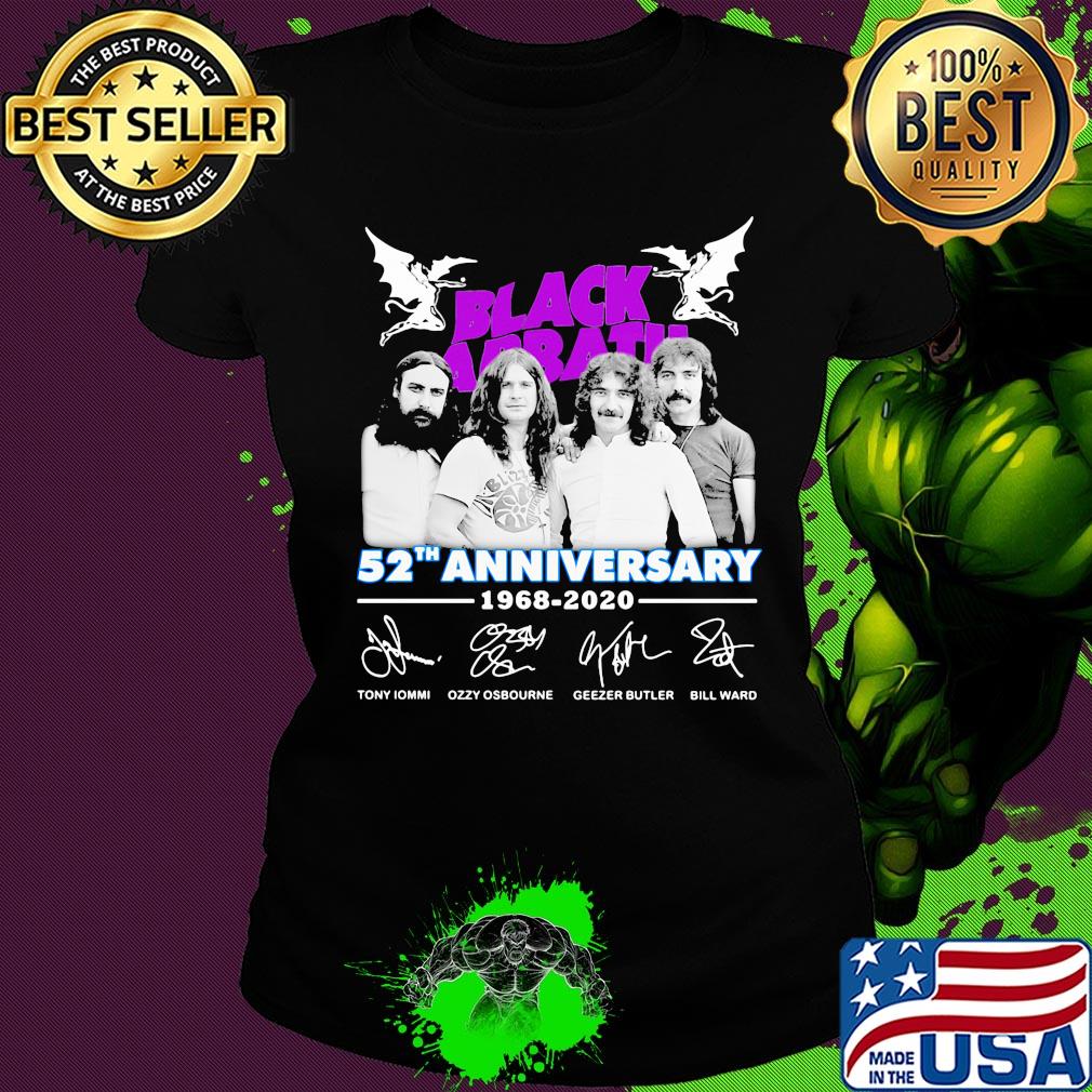 Black Sabbath 52th anniversary 1968 2020 signature s Ladies tee Black Sabbath 52th anniversary 1968 2020 signature s Ladies tee