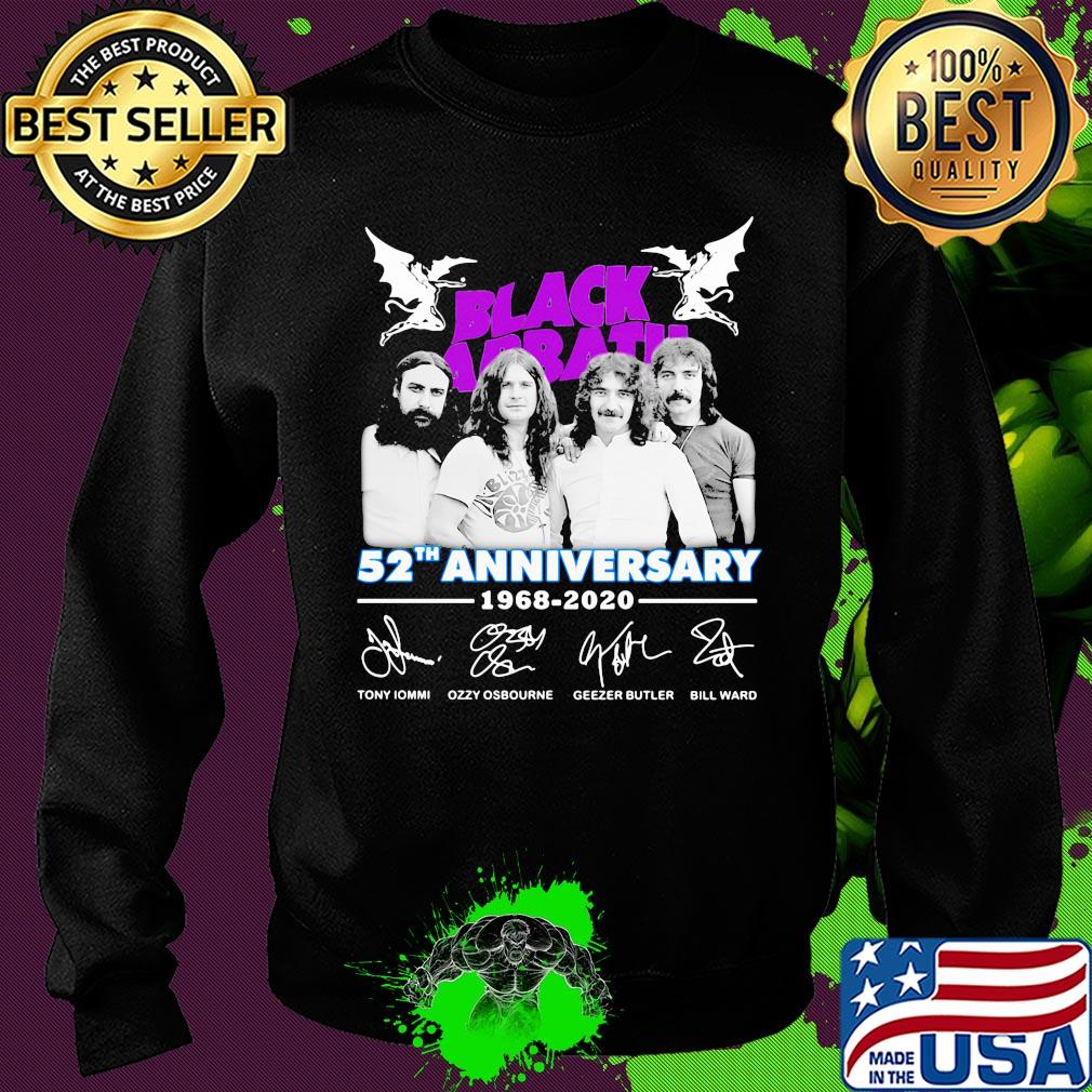 Black Sabbath 52th anniversary 1968 2020 signature s Sweater Black Sabbath 52th anniversary 1968 2020 signature s Sweater