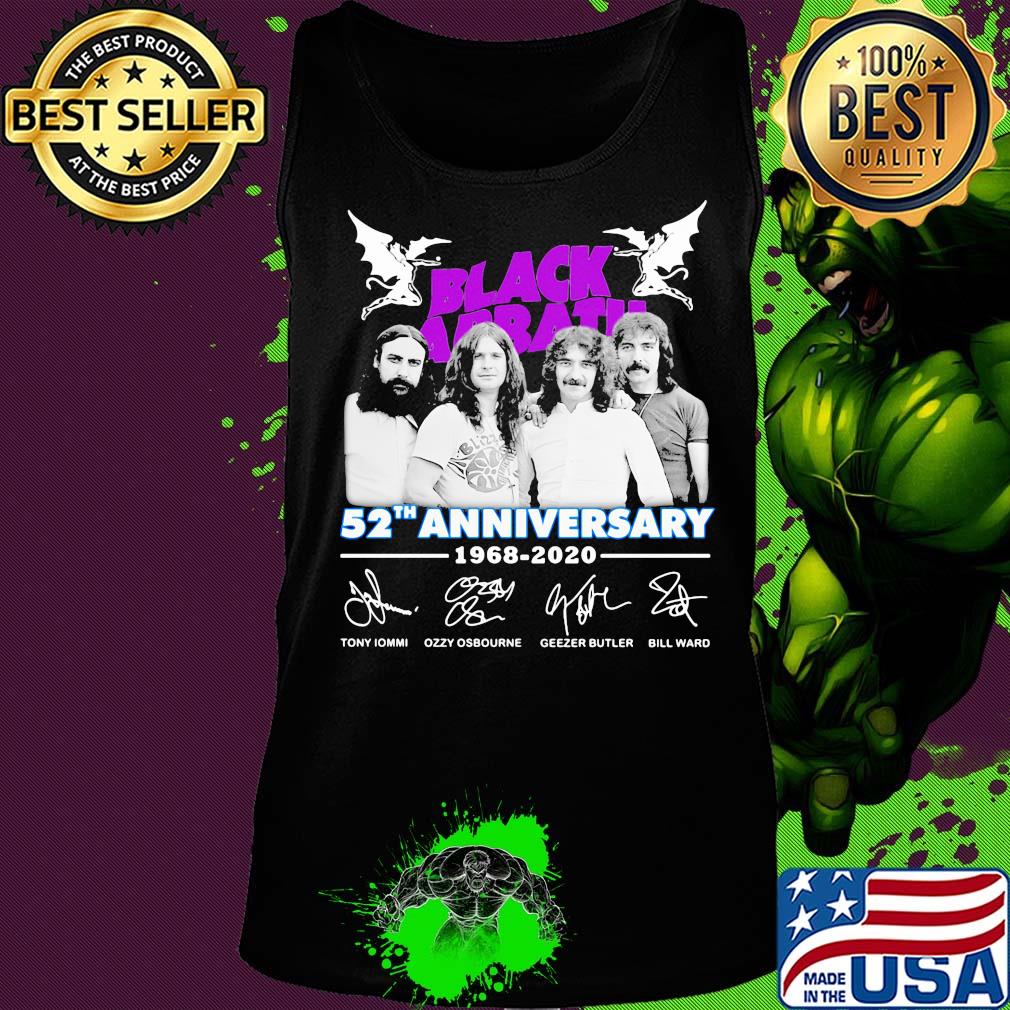 Black Sabbath 52th anniversary 1968 2020 signature s Tank top Black Sabbath 52th anniversary 1968 2020 signature s Tank top