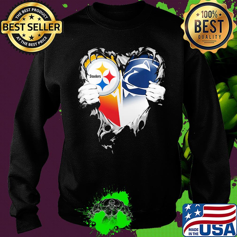 Blood inside pittsburgh steelers vs pennsylvania football heart s Sweater Blood inside pittsburgh steelers vs pennsylvania football heart s Sweater