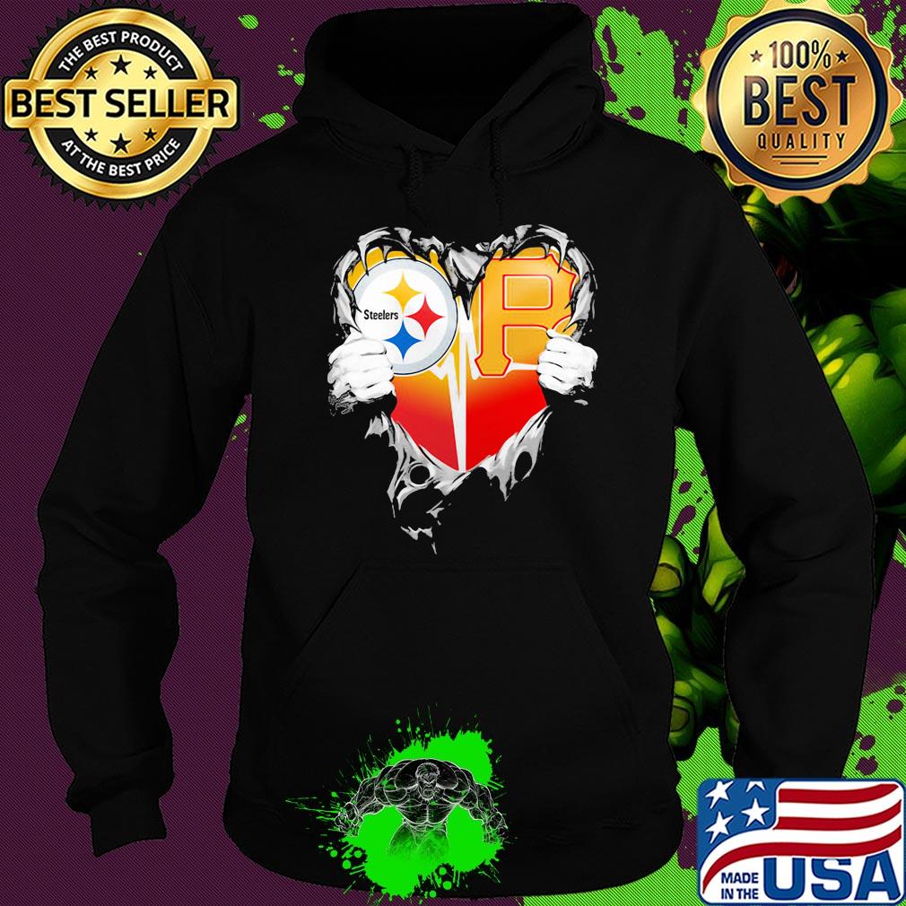 Blood inside pittsburgh steelers vs pittsburgh pirates cap football heartbeat s Hoodie Blood inside pittsburgh steelers vs pittsburgh pirates cap football heartbeat s Hoodie