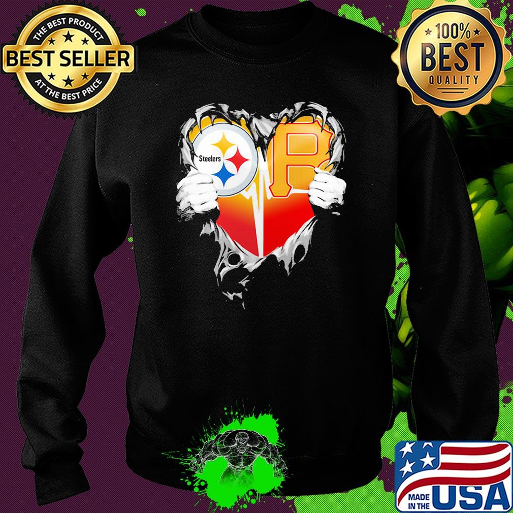 Blood inside pittsburgh steelers vs pittsburgh pirates cap football heartbeat s Sweater Blood inside pittsburgh steelers vs pittsburgh pirates cap football heartbeat s Sweater