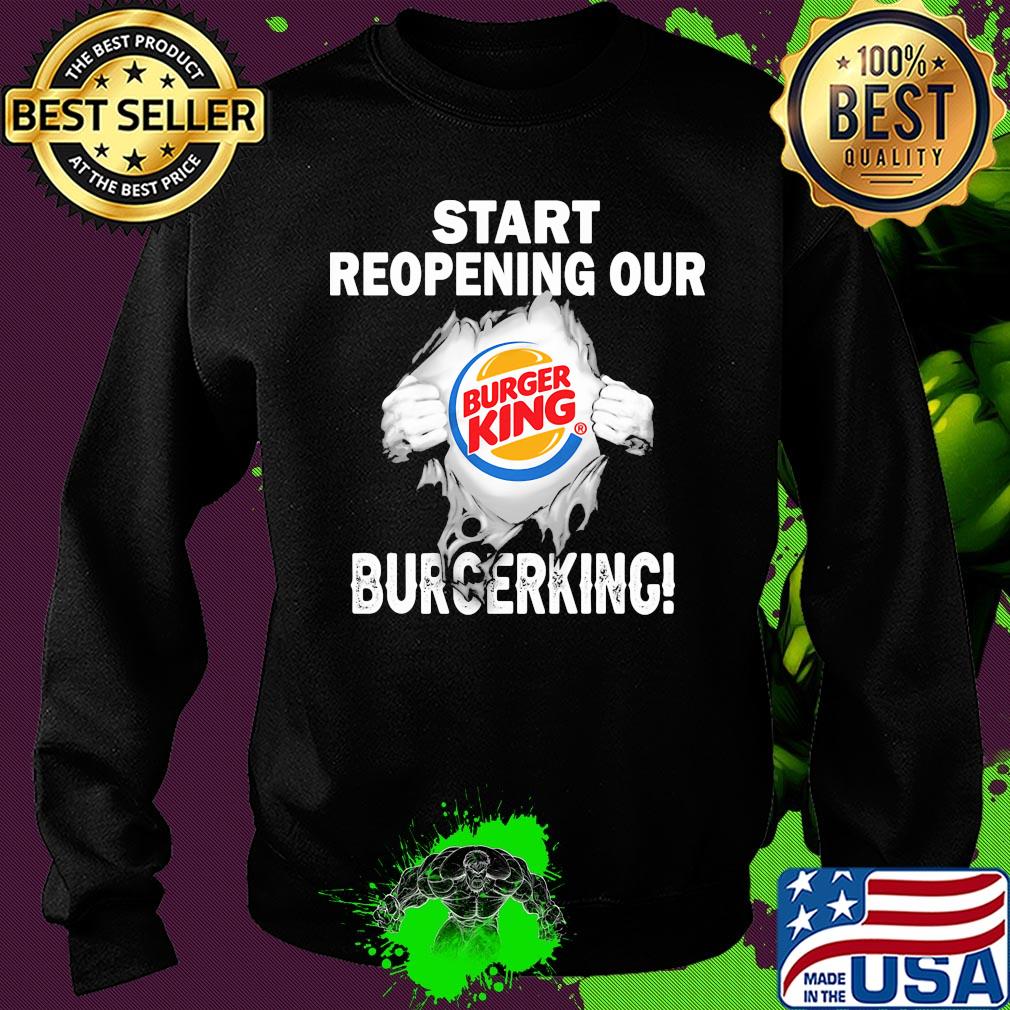 Blood insides start Reopening our Burger King s Sweater Blood insides start Reopening our Burger King s Sweater