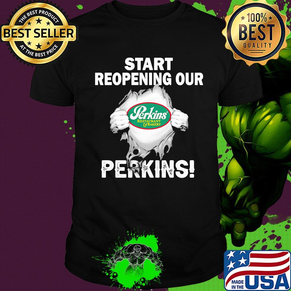 Blood insides start reopening our Perkins shirt