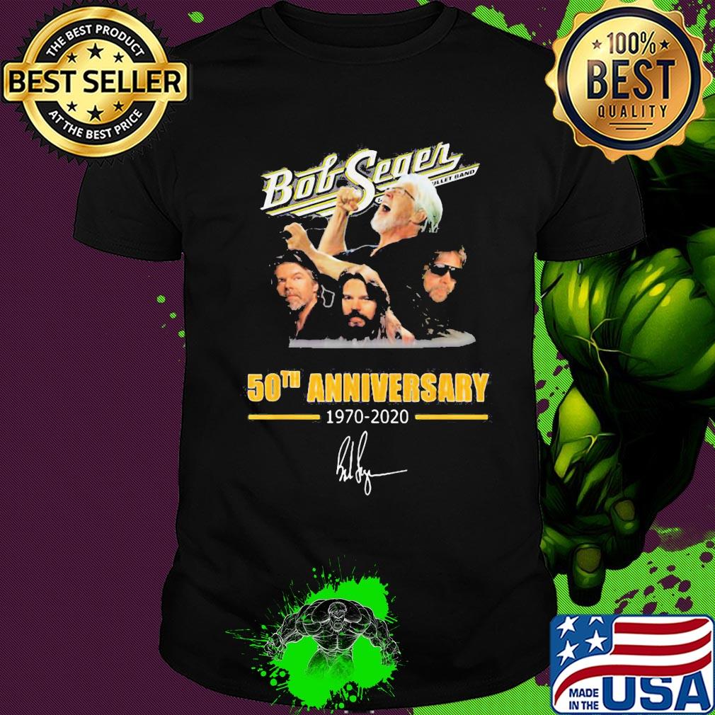 Bob Seger 50th anniversary 1970-2020 signature shirt