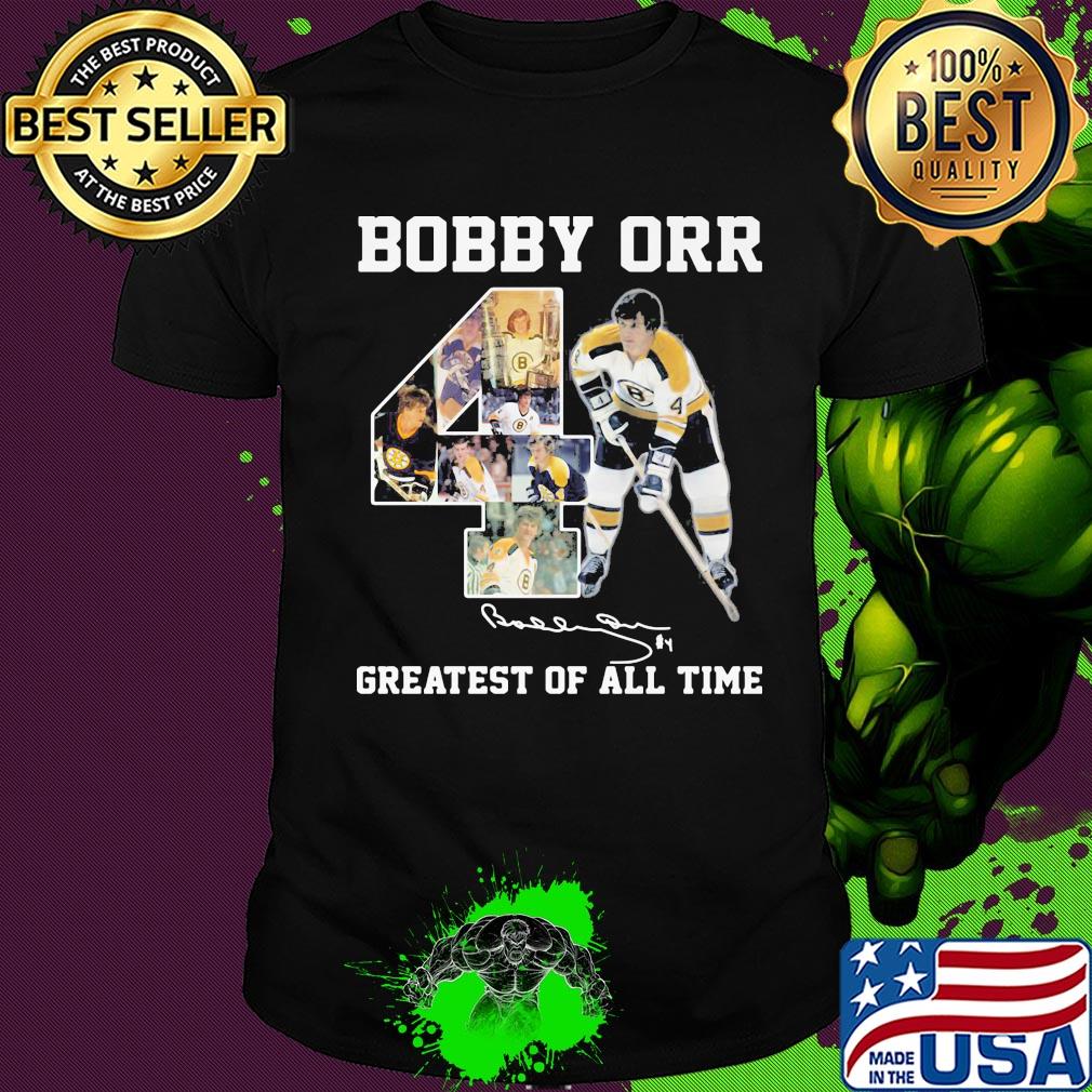 Bobby Orr 4 greatest of all time signature shirt