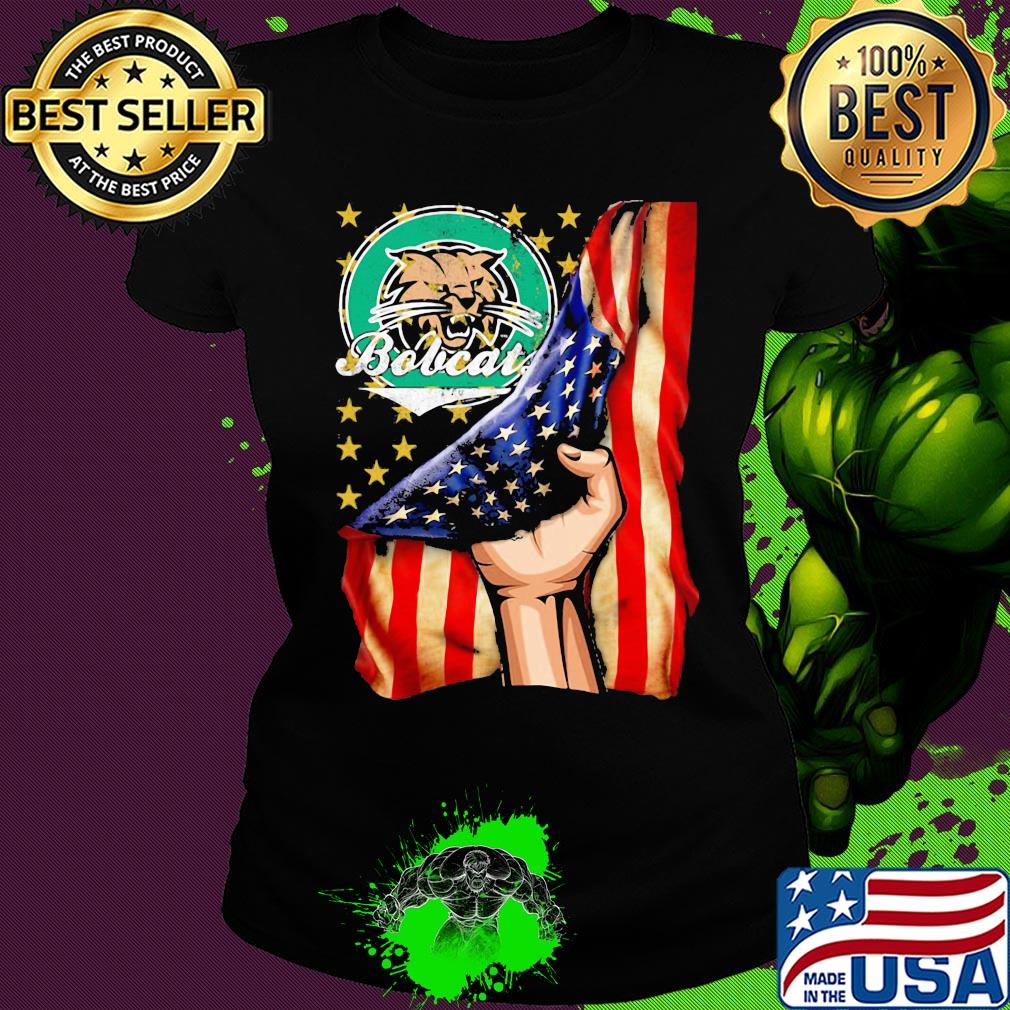 Bobcat American flag veteran Independence Day s Ladies tee Bobcat American flag veteran Independence Day s Ladies tee
