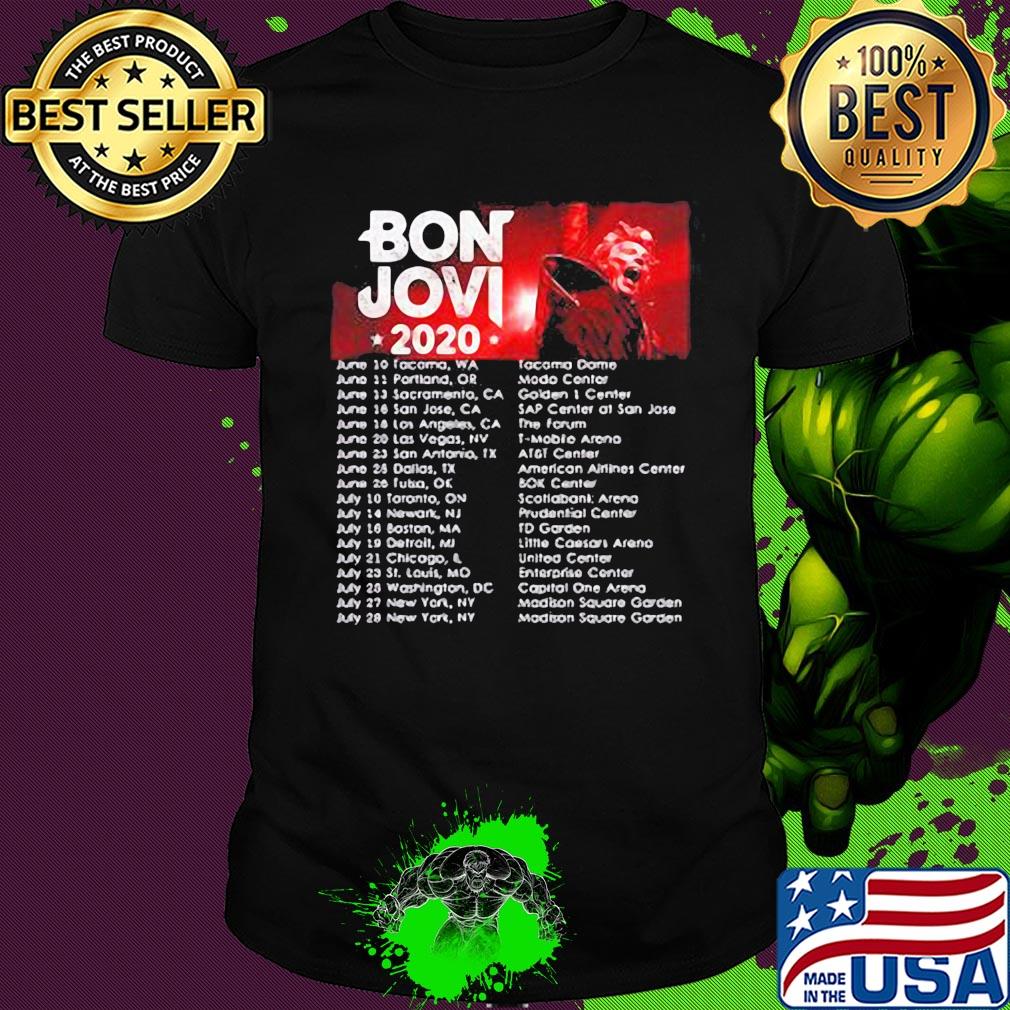 Bon jovi bryan adams 2020 star shirt
