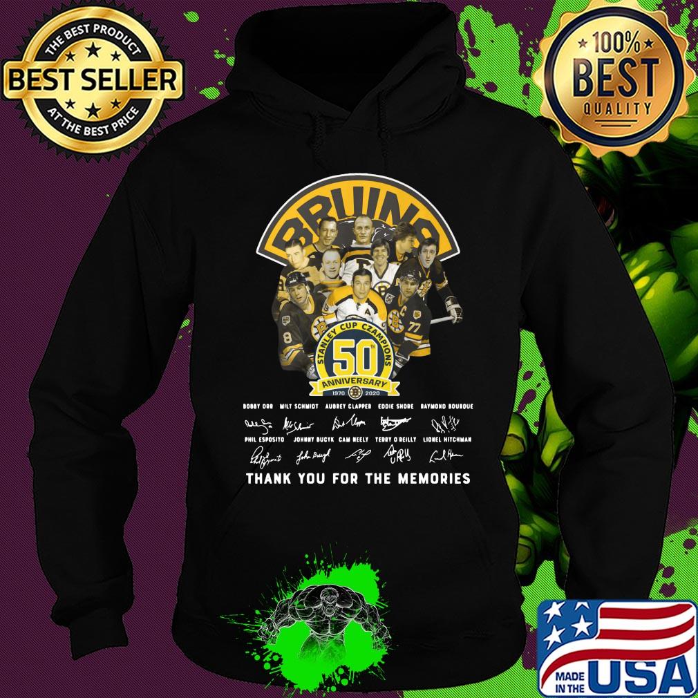 Bruins stanley cup champions 50th anniversary signature s Hoodie Bruins stanley cup champions 50th anniversary signature s Hoodie
