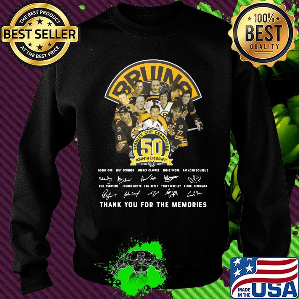 Bruins stanley cup champions 50th anniversary signature s Sweater Bruins stanley cup champions 50th anniversary signature s Sweater