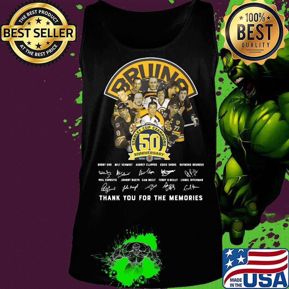 Bruins stanley cup champions 50th anniversary signature s Tank top Bruins stanley cup champions 50th anniversary signature s Tank top