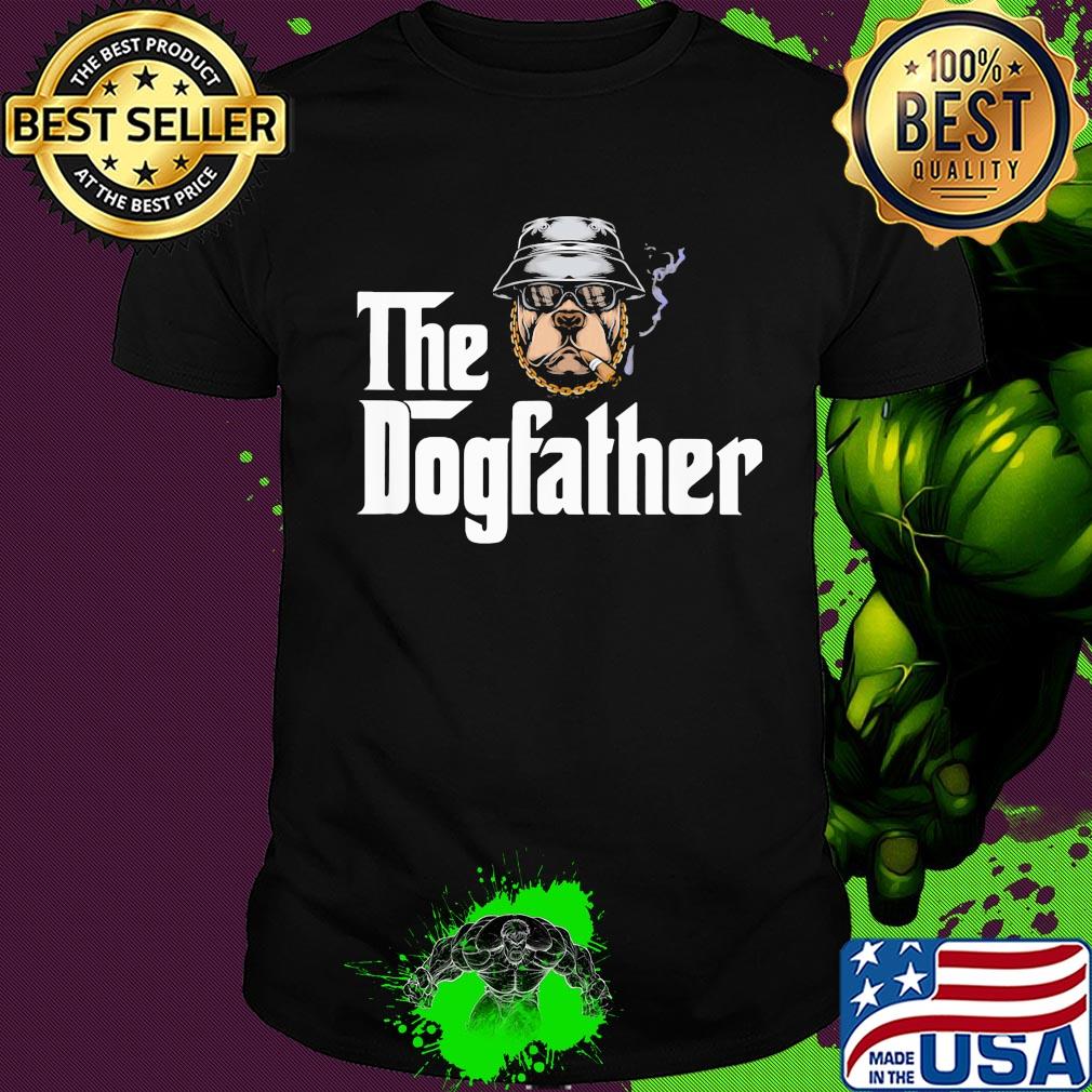 Bulldog smoking the dogfather shirt