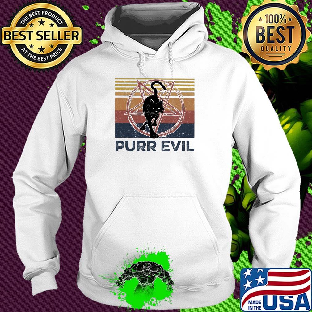Cat purr evil vintage s Hoodie Cat purr evil vintage s Hoodie
