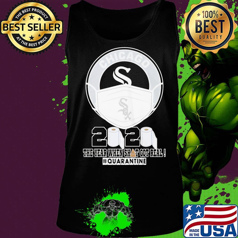 Chicago white sox mask 2020 the year when shit got real quarantine toilet paper s Tank top Chicago white sox mask 2020 the year when shit got real quarantine toilet paper s Tank top