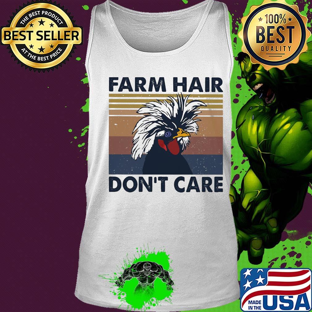 Chicken farm hair don't care vintage s Tank top Chicken farm hair don't care vintage s Tank top