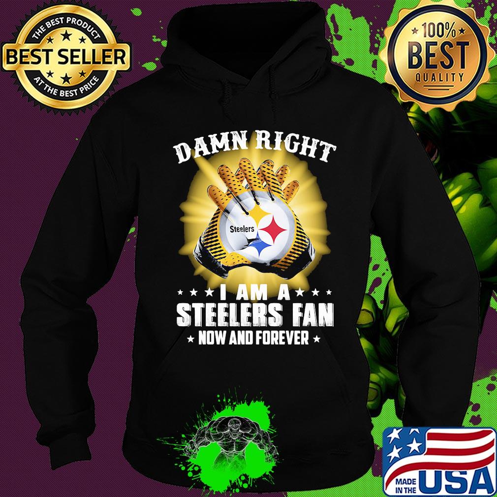 Damn right i am a steelers fan now and forever stars s Hoodie Damn right i am a steelers fan now and forever stars s Hoodie
