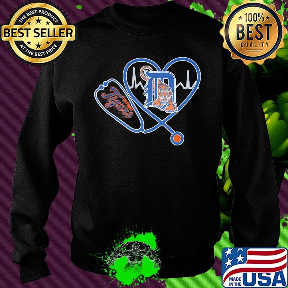 Detroit tigers baseball stethoscope heart s Sweater Detroit tigers baseball stethoscope heart s Sweater