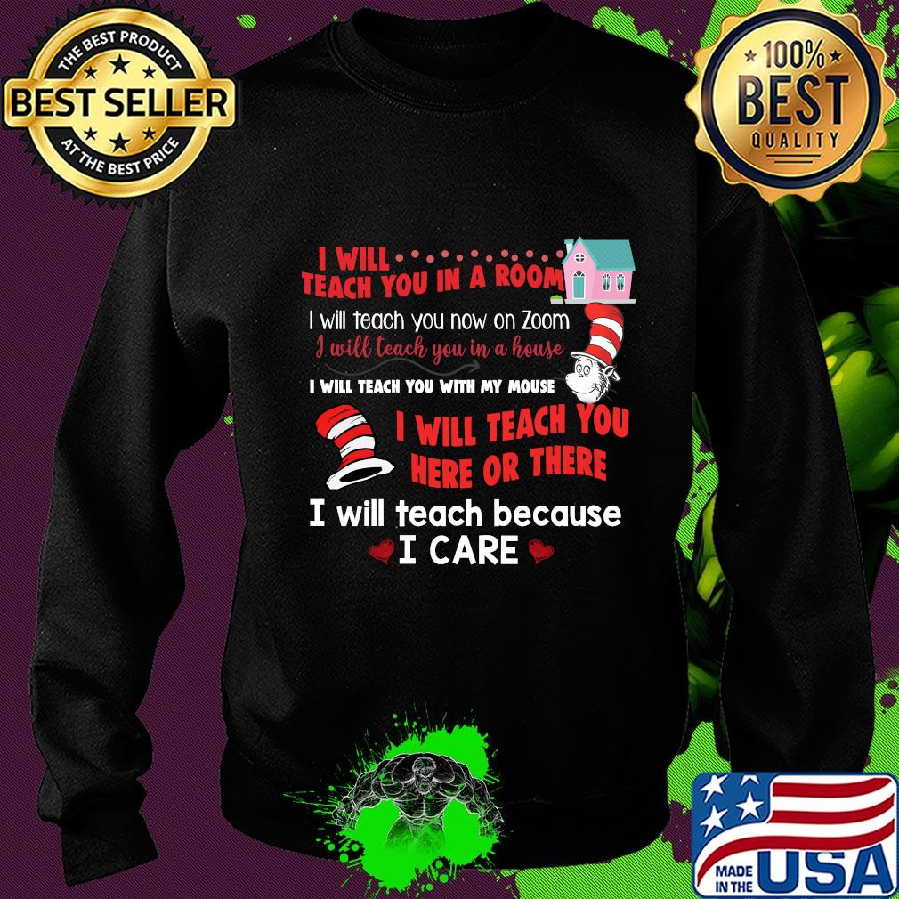 Dr. Seuss I will teach you in a room I will teach you here or there s Sweater Dr. Seuss I will teach you in a room I will teach you here or there s Sweater