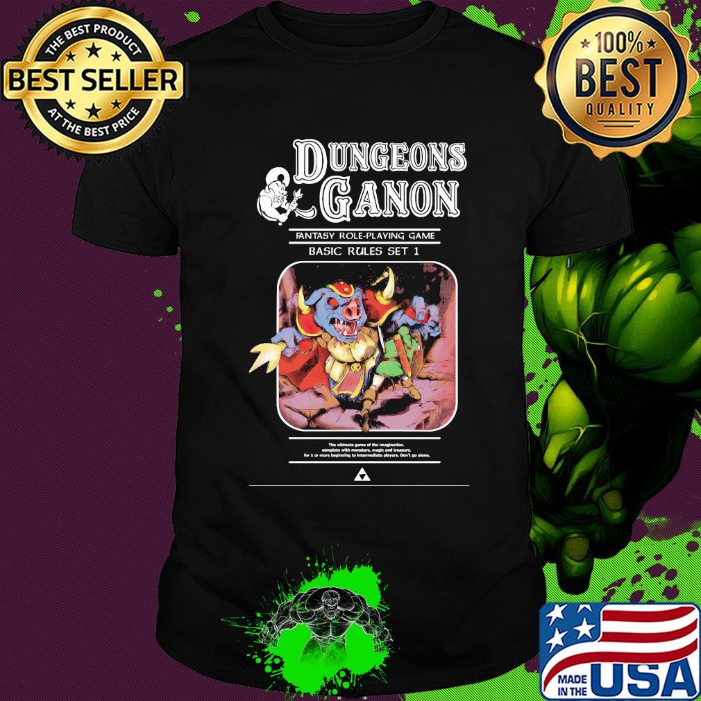 Dungeons ganon fantasy role playing game basic rules set shirt